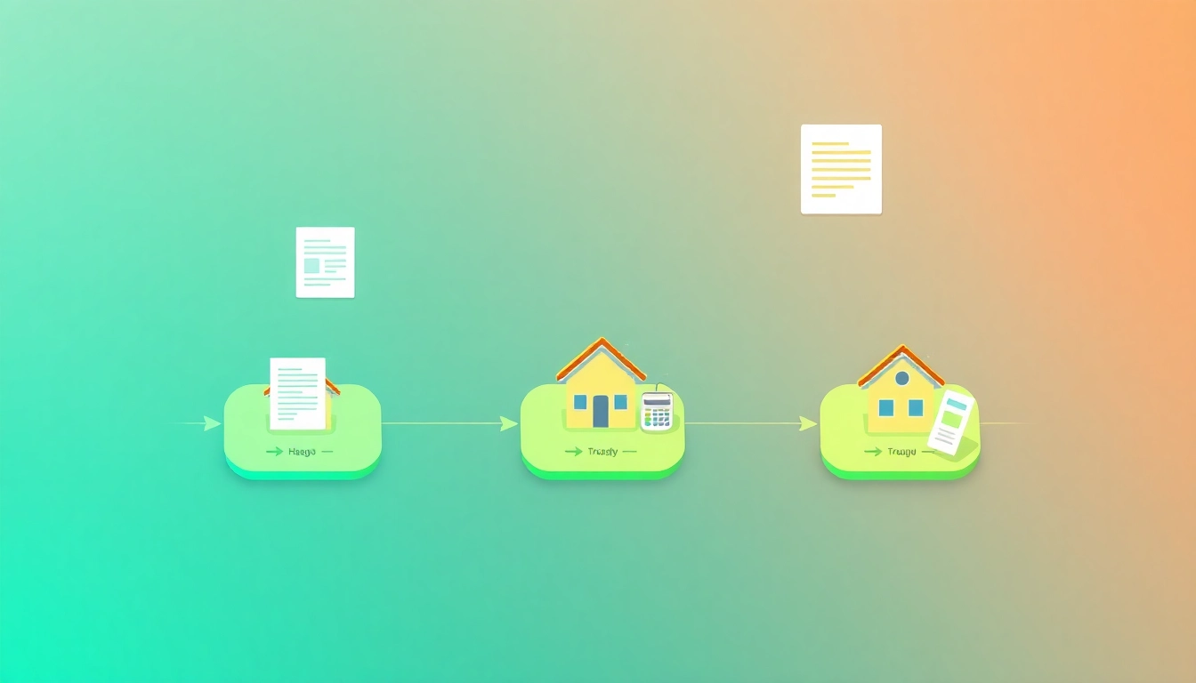 Visual representation of the mortgage process for lenders, highlighting essential steps in a clear flowchart format.