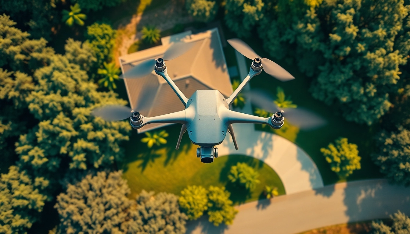 Capture the best drone for real estate photography showcasing a beautiful property from above.