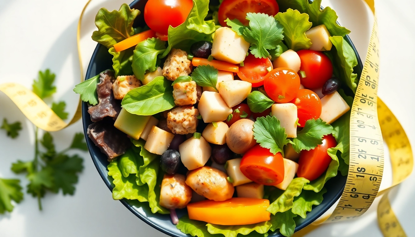 Discover a healthy salad bowl promoting Weight Loss through nutritious vegetables and lean proteins.