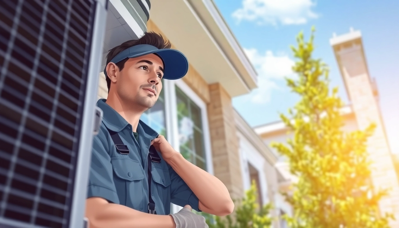 Technician performing air conditioning repair in Fort Worth, Texas, ensuring optimal cooling efficiency.