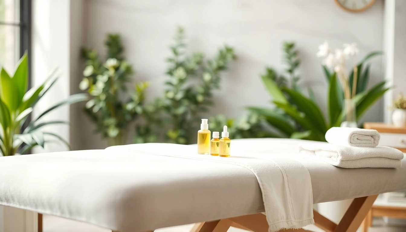 Die kosmetik liege in einem eleganten Spa mit sanften Farben und entspannender Atmosphäre.
