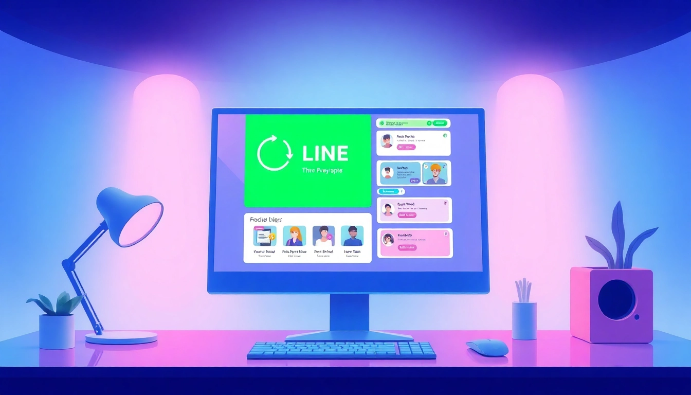 Download 電腦版line下載 displayed on a modern computer screen interface for an engaging visual experience.