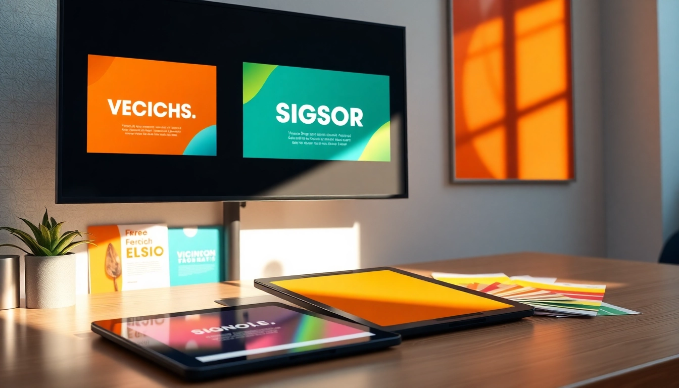 Create stunning graphics with a Canva alternative for signage showcasing vibrant designs and tools.