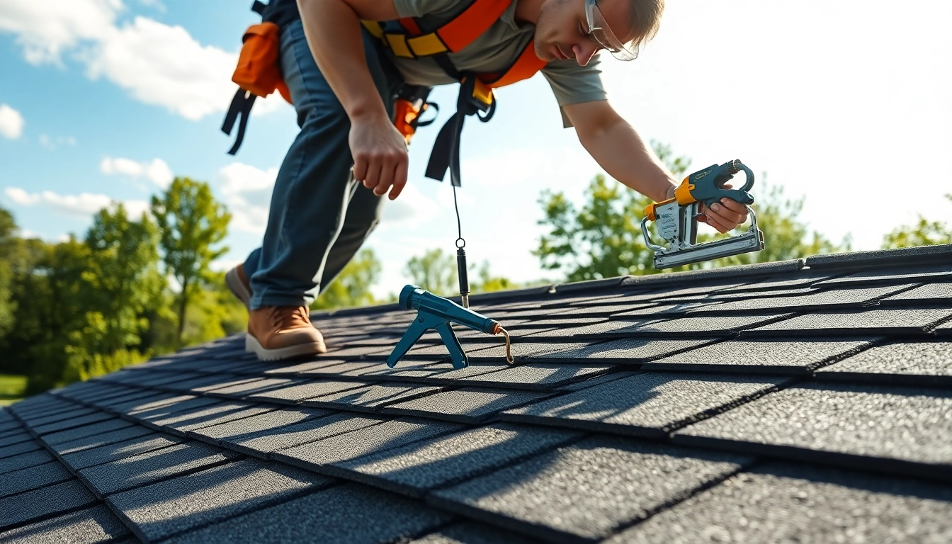 Roofing expert dakdekker otterlo working on a residential roof, showcasing skill and precision.