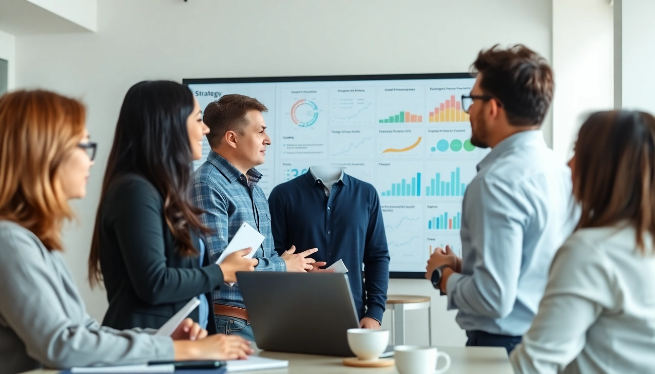 Collaborative digital marketing team at http://Avtales.com strategizing in a modern office