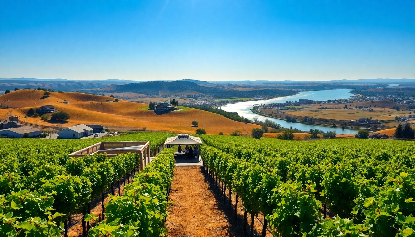 Experience the charm of Clarksburg's Delta Wine Region featuring scenic vineyards.