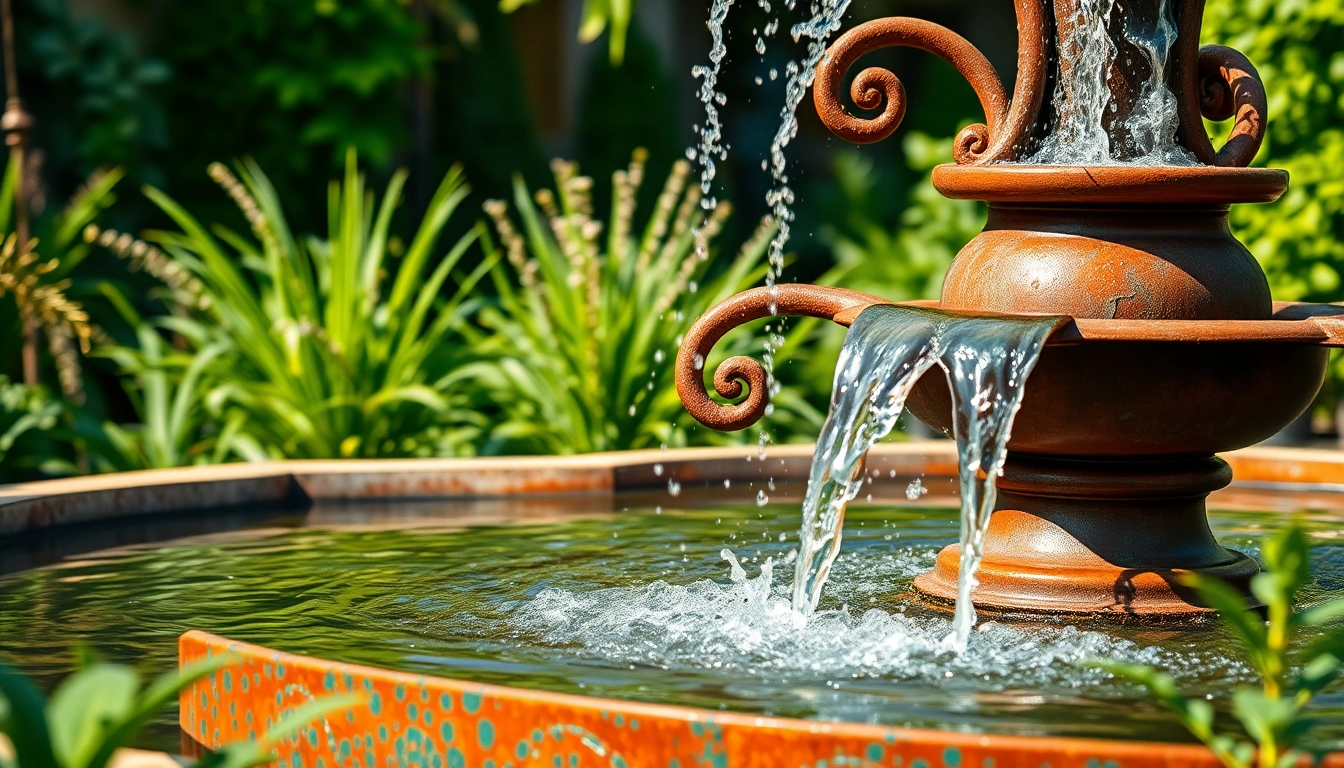 Schöne Cortenstahl Brunnen für jeden Garten: Stil und Funktionalität vereint