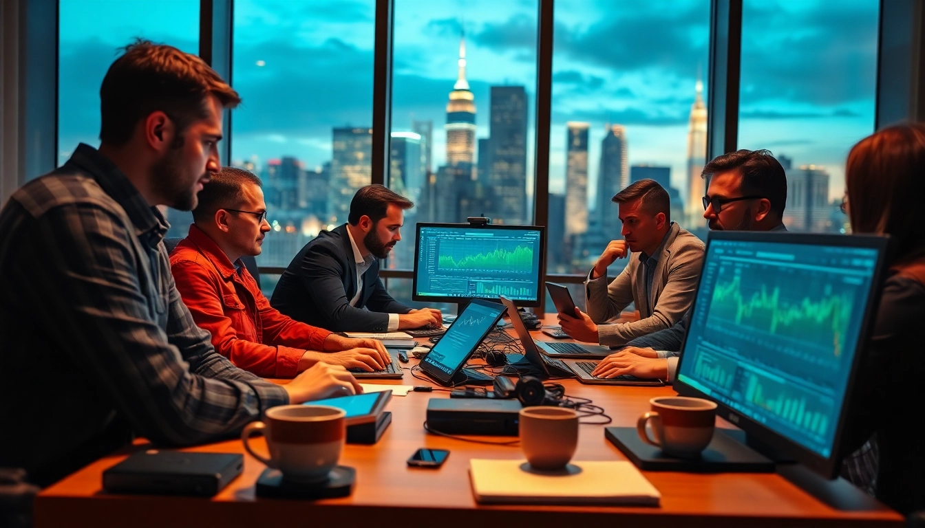 Engaged traders leveraging kyber swap in a dynamic cryptocurrency trading environment.